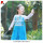 little princess girl blue fairy dress